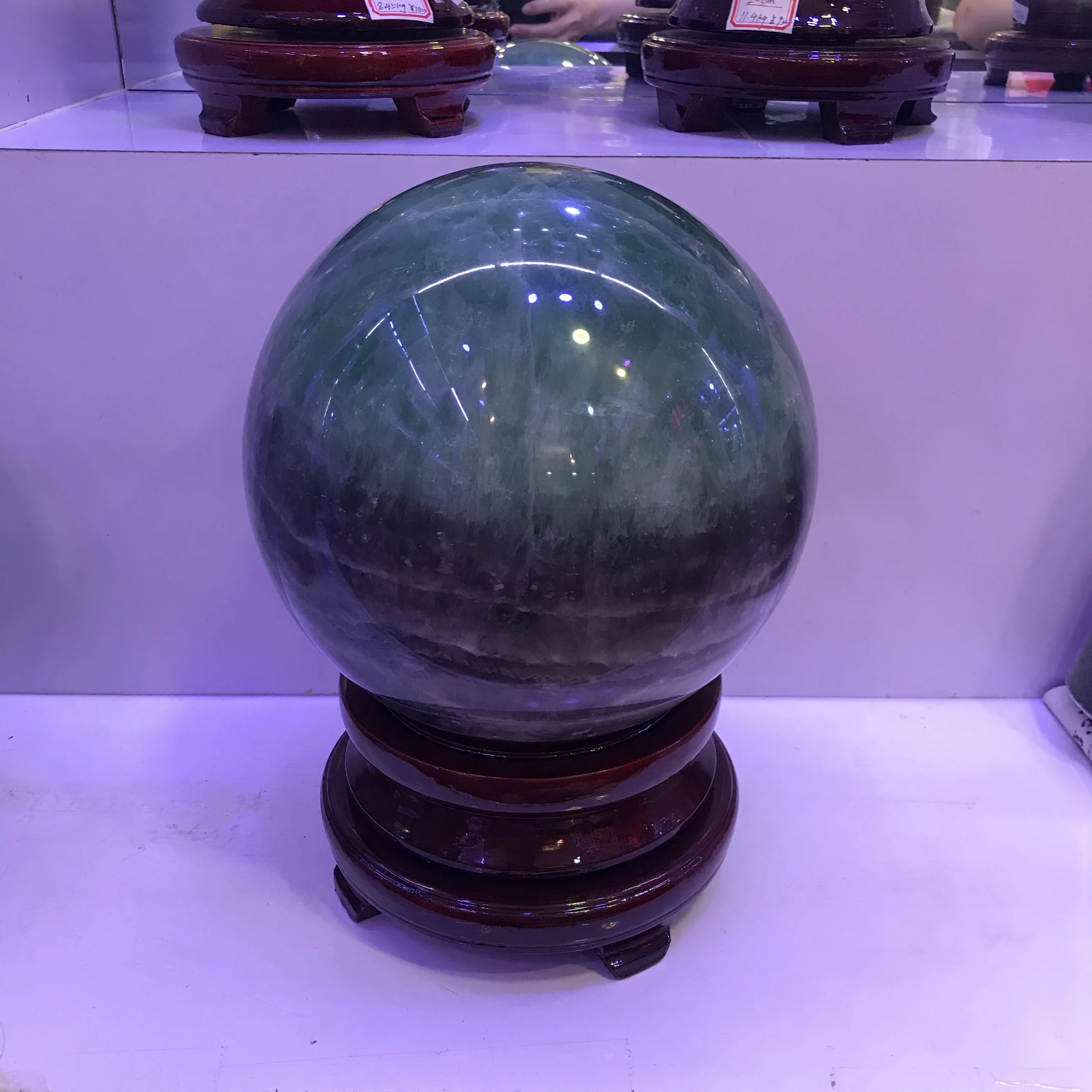 
Wholesale cheap Natural rainbow Fluorite quartz crystal sphere balls Gemstone Ball Divination decoration Healing Crystals 