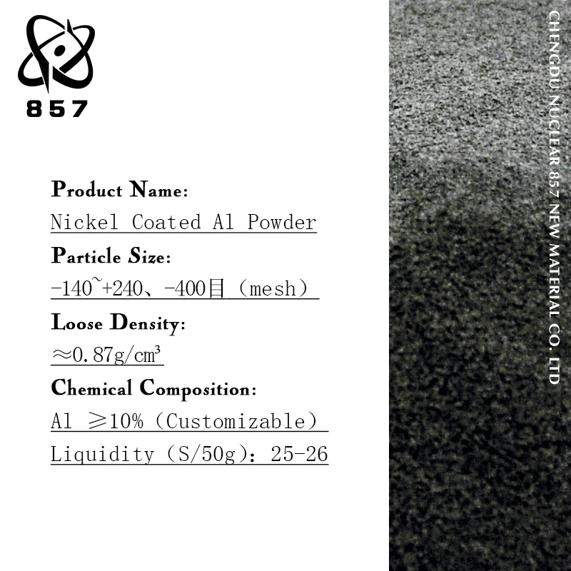 high purity nickel coated aluminum powder from nuclear cdh857 factory