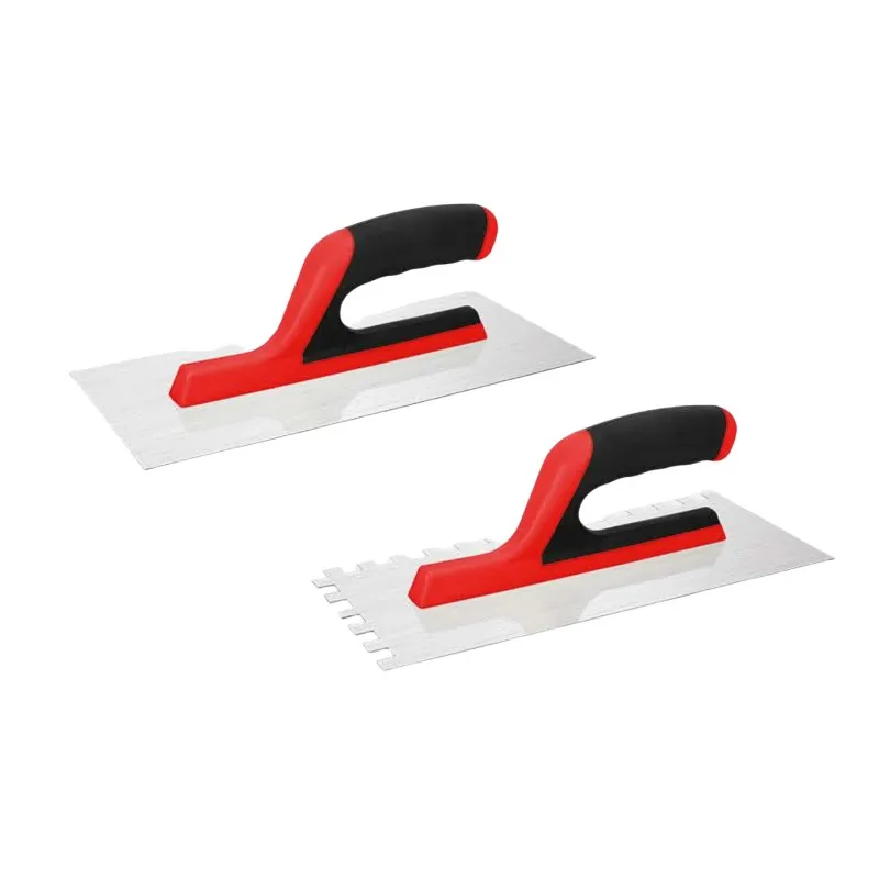 High Quality Durable Using Various Good Strong and Durable Use Smooth Serrated Blade Plaster Trowel With Rubber Handle