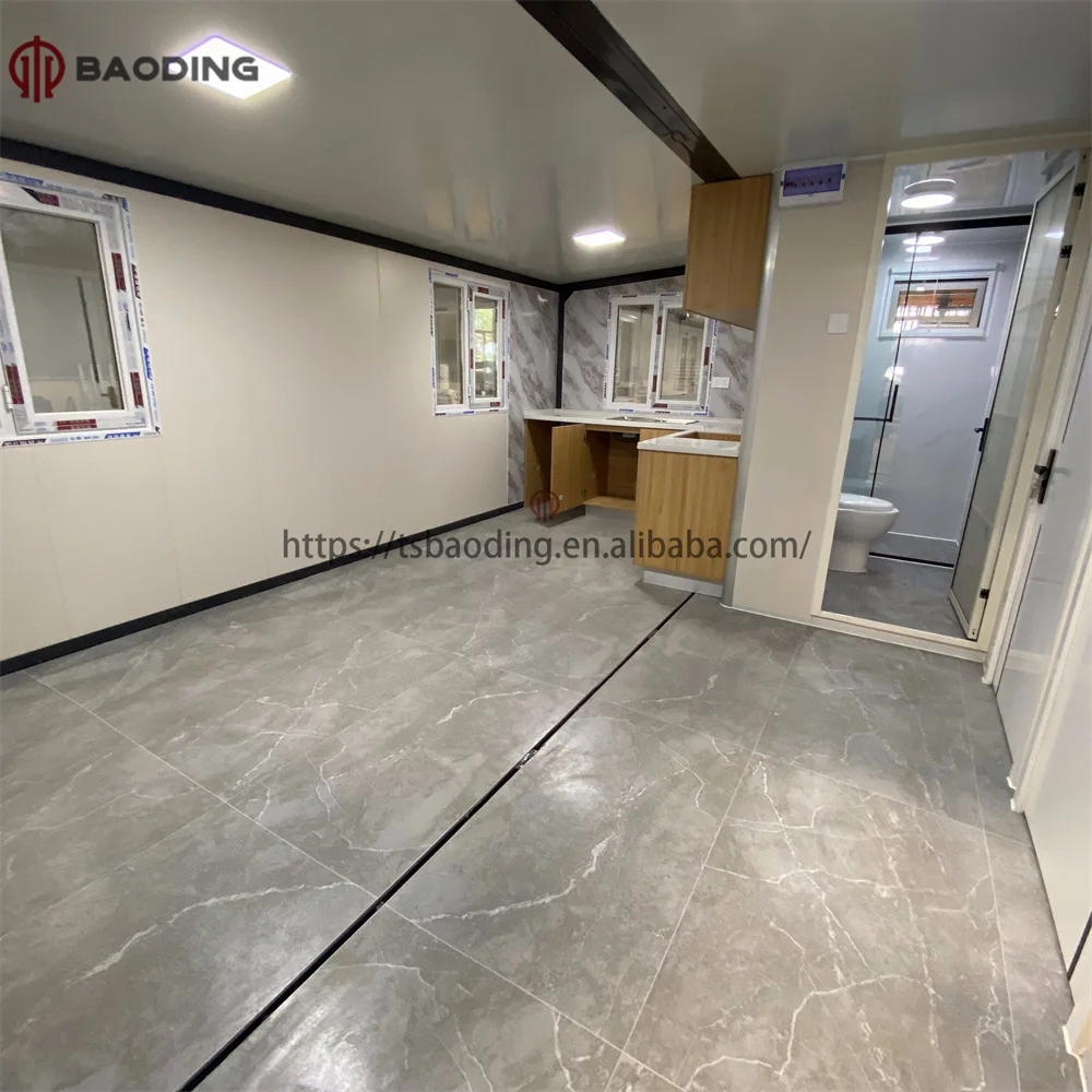 Waiyang Granny Flat 20 Ft 40 Ft Portable Prefabricated Home 2 3 4 Bedroom Folding Container Expandable House Prefab Modern Villa