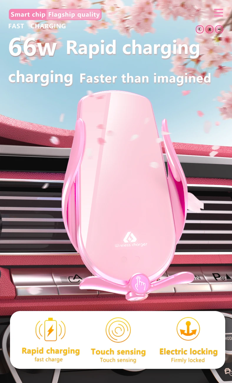 Rapid Charging Strong Magnetic Wireless Car Phone Stand Universal Wireless Charger Phone Holder for Car motor vehicles