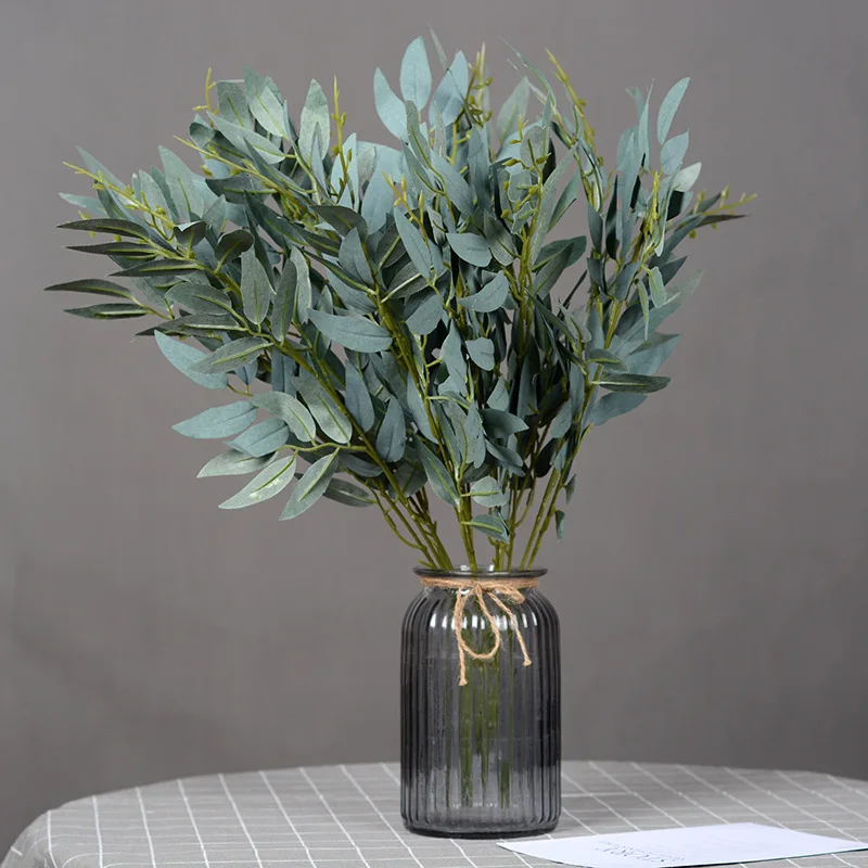 popular hot sale Artificial Eucalyptus and Willow Leaves Hanging Greenery Garland Vine for Wedding Decorations Outdoor