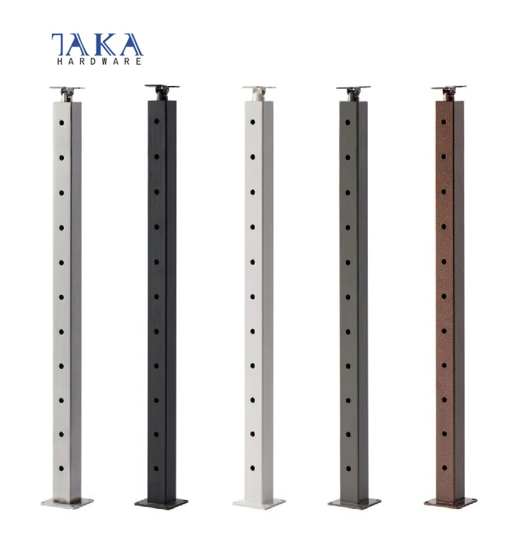 Outdoor/Indoor Aluminum Vertical Cable Railing Post Aluminium Balcony Balustrade Wire Verticable Deck Railing System