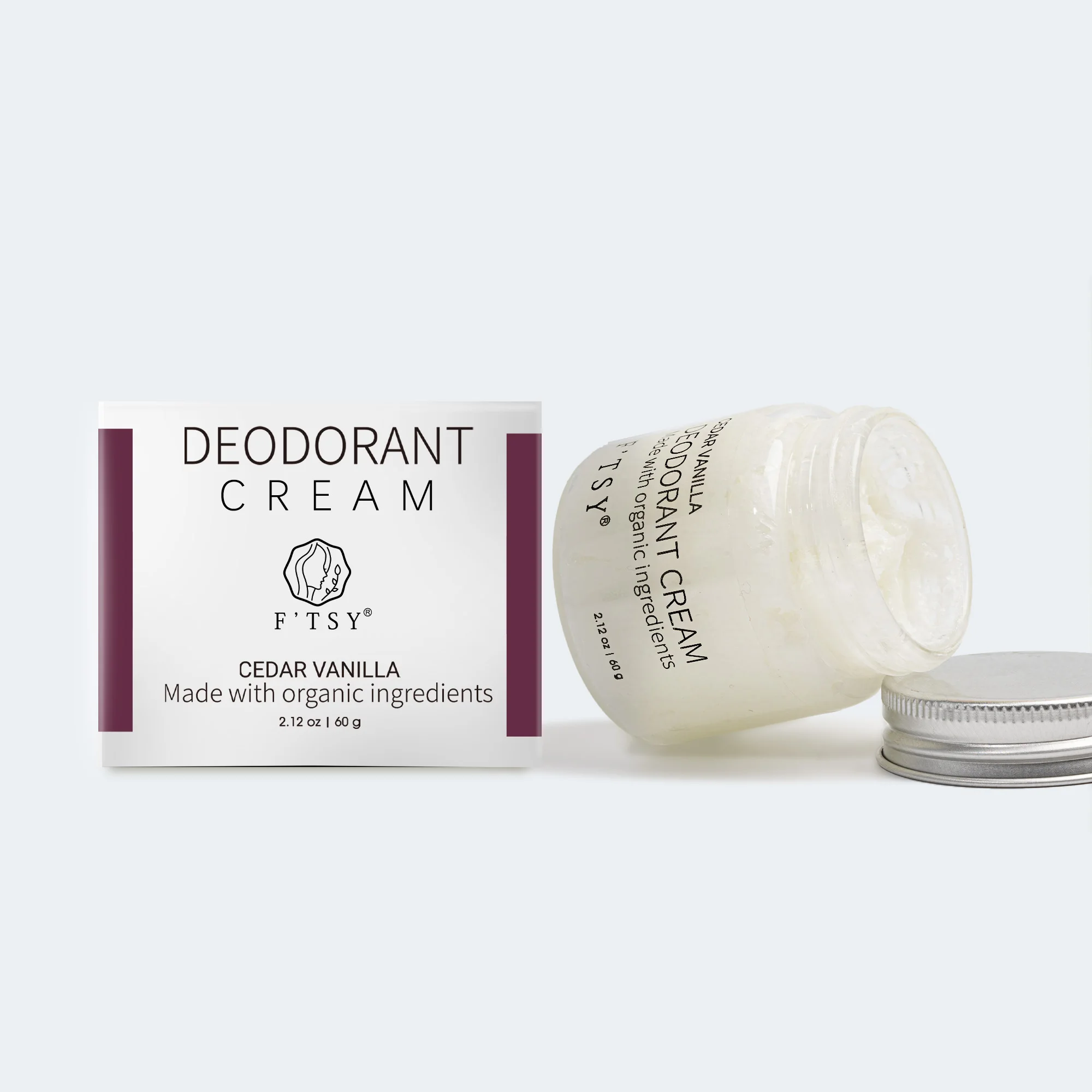 OEM ODM Organic And Natural Essential Vegan Aluminum Free Deodorant Cream Applicator