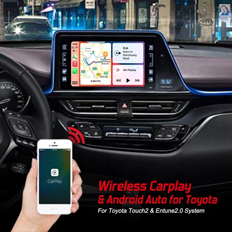 Wireless carplay Android auto box for Toyota camry corolla prado universal carplay smart box video interface