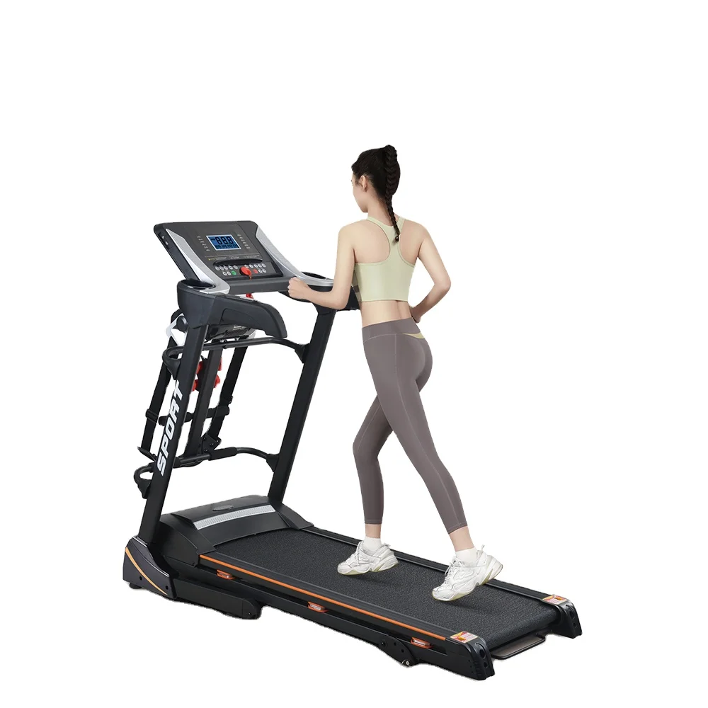 Lijiujia electric sports gym equipment LCD monitor 1.5 HP DC Motor treadmills for sale