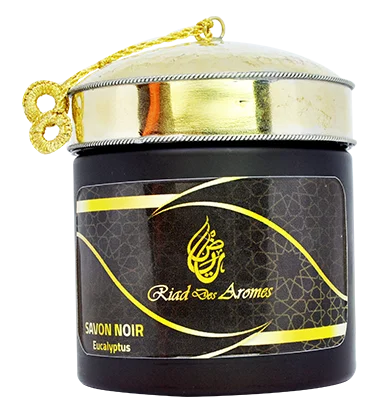 
Natural Black Moroccan soap, with Eucalyptus essential oil, exfoliates, moisturizes, softens and cleans all types of the skin 