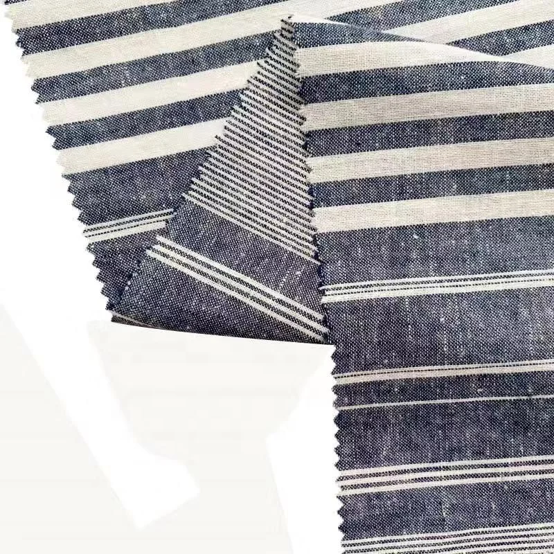 Оптовая продажа, однотонная дышащая ткань для одежды, тканая вискоза, льняная ткань