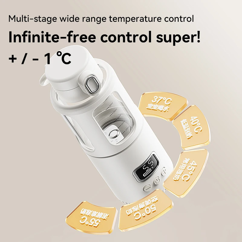 New Design Convenient Baby Bottle Warmer for Breast Milk Wireless Bottle Warmer Multifunctional Baby Water Warmer Milk Warmer