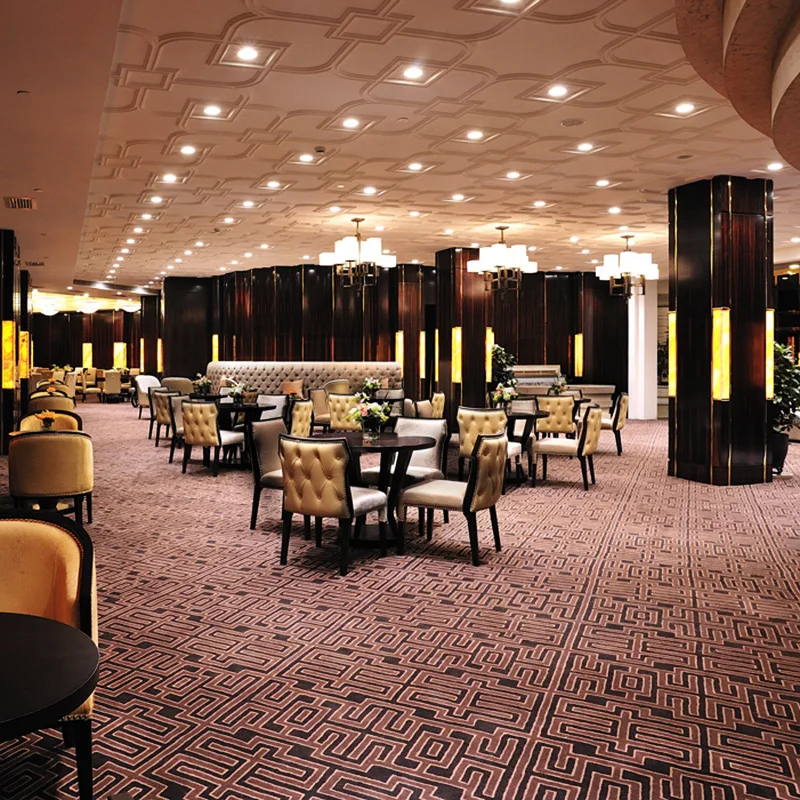 Full banquet hall carpet flooring handmade custom luxury carpet Comfortable and soft carpet  washable