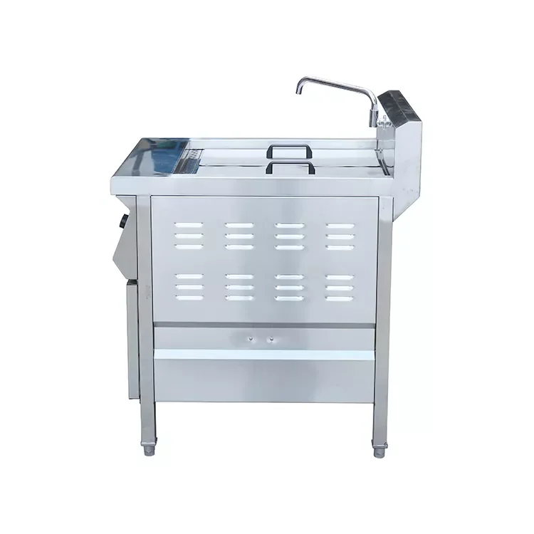 Commercial Restaurant Professional Equipment Gas Double Soup Pot Matching Of Noodle Cooker