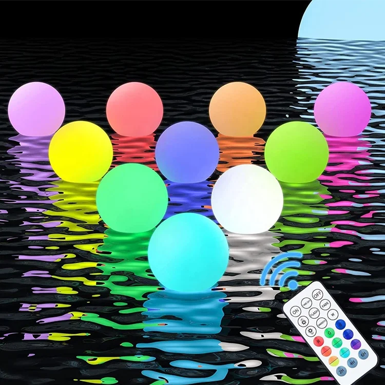 Free Sample Diving Pond Fountain Smallest Floating SPA Color Changeable LED Swimming Pool Lighting Submersible LED Pond Light