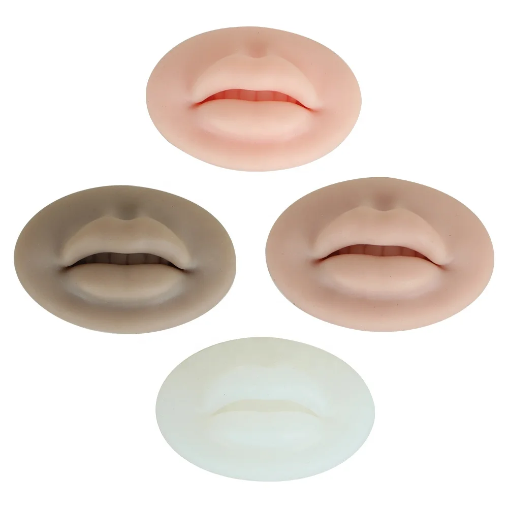 5D Silicone Permanent Makeup Tool PMU Accessories Supply Tattoo Artificial Fake Lip Skin for Beginner Microblading Practice Skin