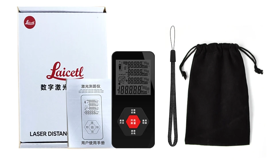 Tot Sell Laser Measure 100m Laser Distance Meterlaser Distance Meter Level Great Rangefinder 3 in 1 Laser Distance Meter