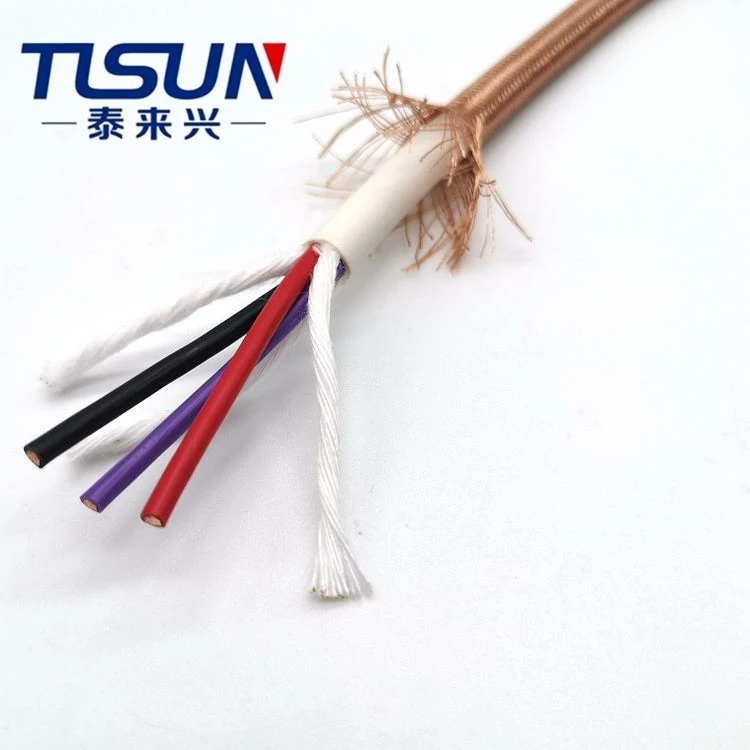 Hot Sale UL2570 Fiber Glass Cable Electrical Fiberglass Braid Wire Customized Color