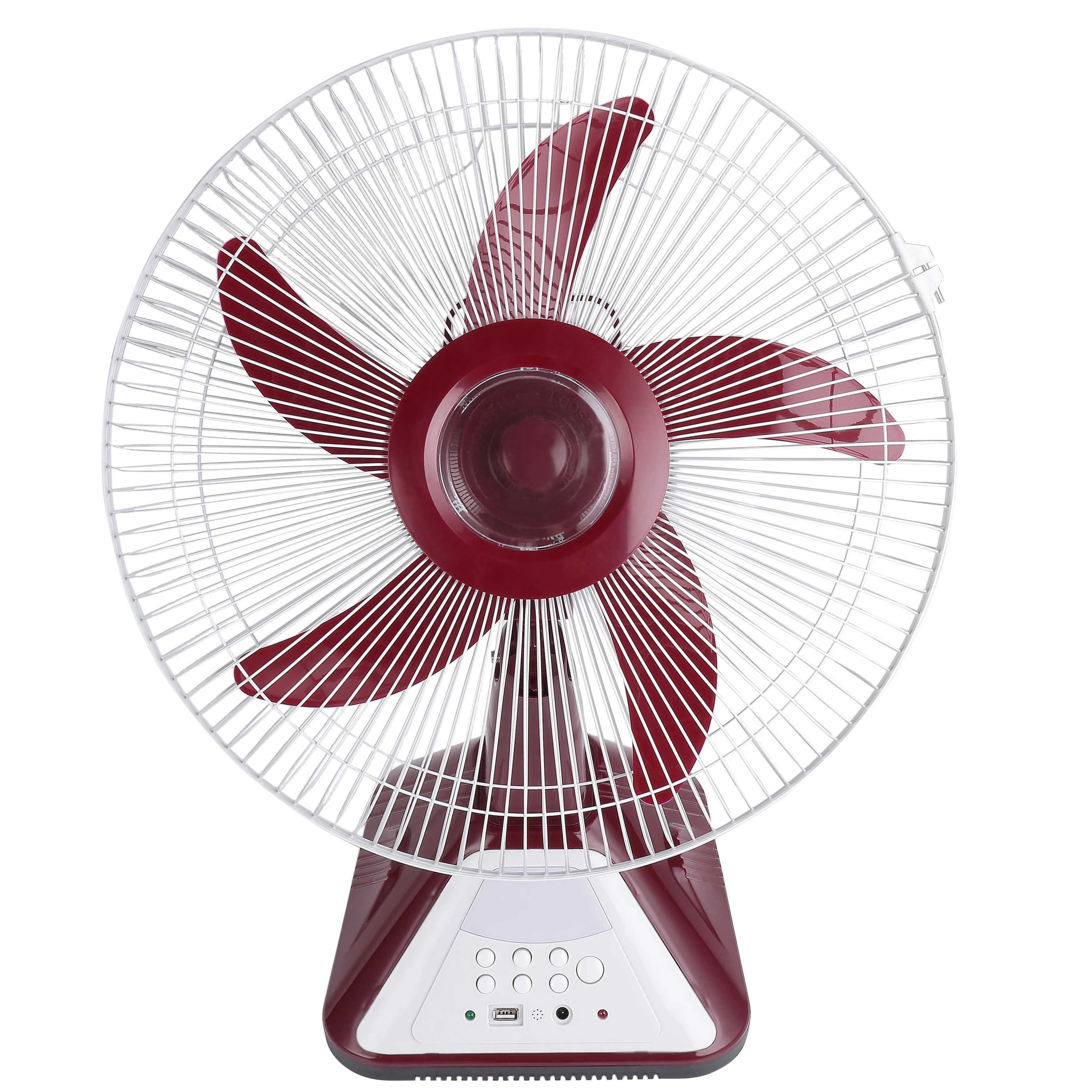 14 Inch 5 leaf 12v ac dc table fan