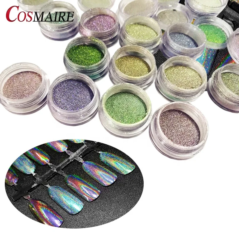 Aurora Holographic Nail Pigment Powder Laser Nail Art Powder