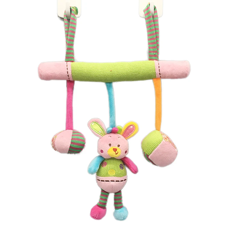 Super soft and safe touch plush cartoon cute dog baby bed frame toy