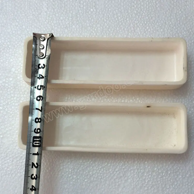 high alumina ceramic sagger square ceramic crucible for melting glass