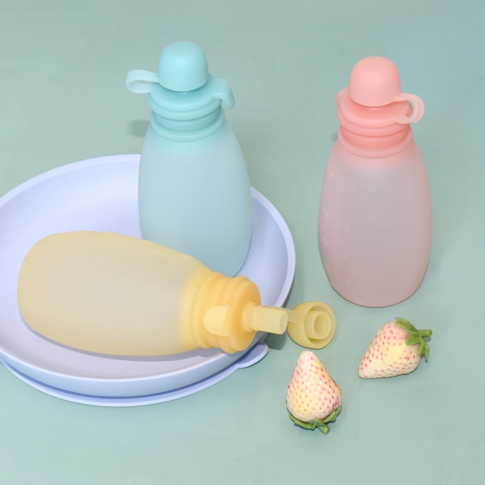 Free Bpa 240Ml Washable Silicone Breastmilk Storing Bags Food Grade Silicone Breastmilk Storage Pouches Baby Product Suppliers
