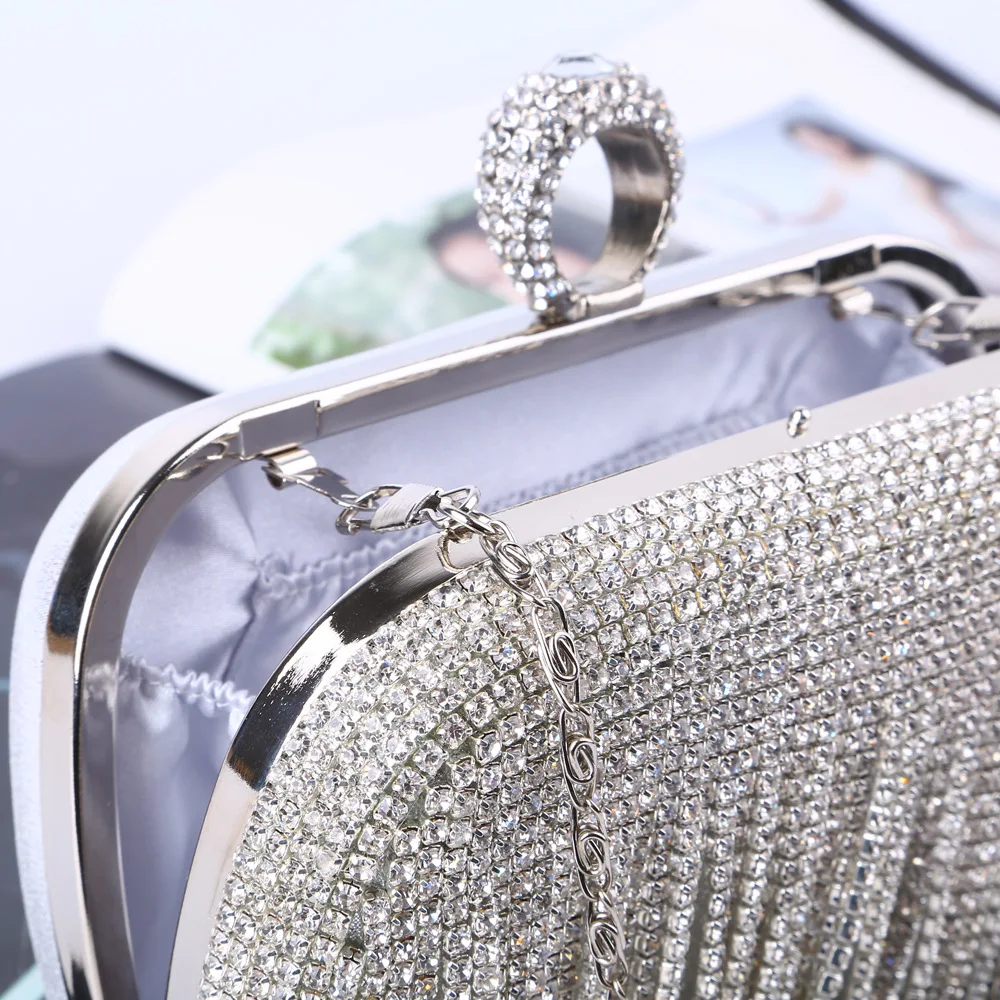 lady party diamond Women Luxury clutch bag evening bags tote handbag