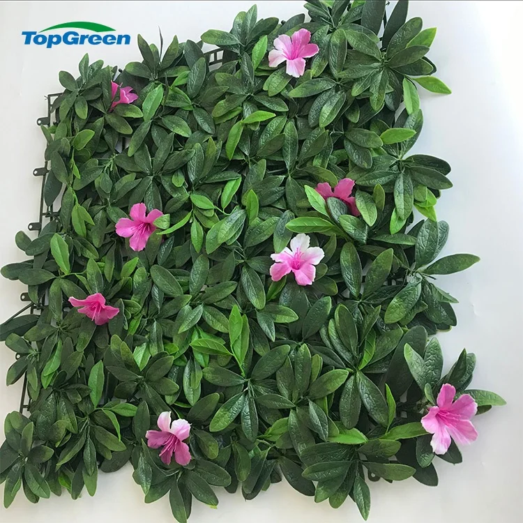 Anti UV Long Life Artificial Green Plant Wall Panel