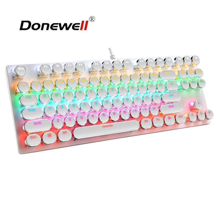 
GK61 SK61 RGB Mechanical Gaming Keyboard 61 Keys Multi Color RGB Illuminated LED Backlit Wired Programmable For PC/Mac/Win 