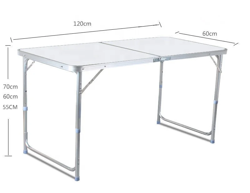 Hot Sale Outdoor Furniture Portable  Folding Plastic Table Rectangle  Garden Picnic Table