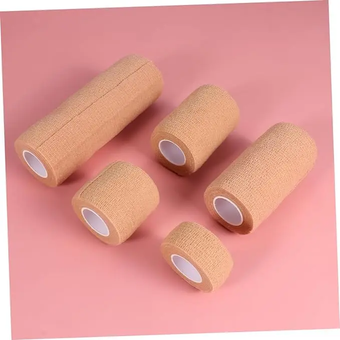 Bitter Taste Medical Cohesive Bandage Customization Colour Marks Veterinary Crepe Bandage for Cats Dogs