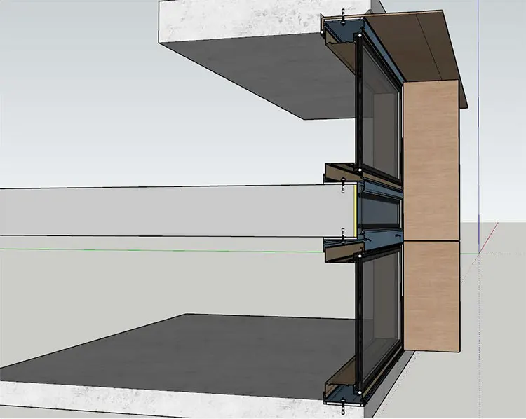Commercial Custom Building Exterior Structure Facades Solution Aluminum Glass Unitized Curtain Wall