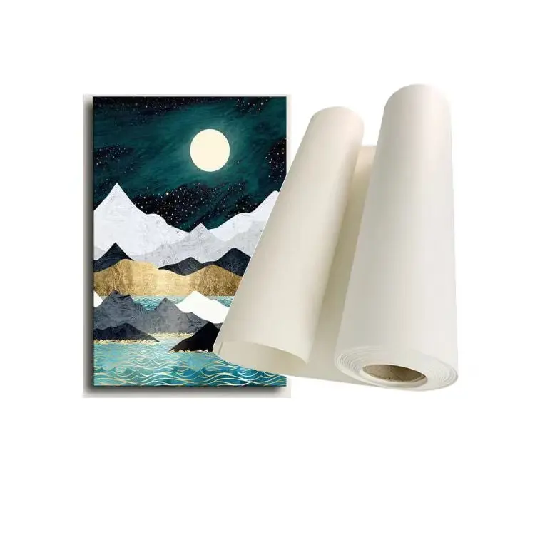 Printing Polyester Material Inkjet Coated Digital Printable Canvas Arts Oil Painting Canvas Roll For Printing