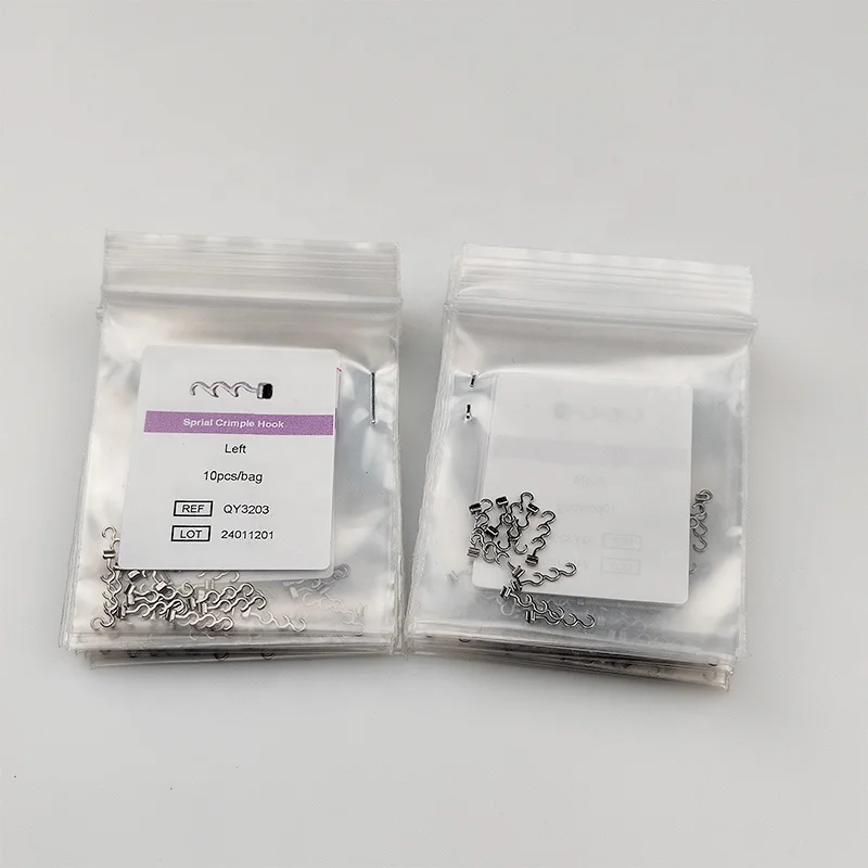 Orthodontic Long Metal Crimpable Hooks