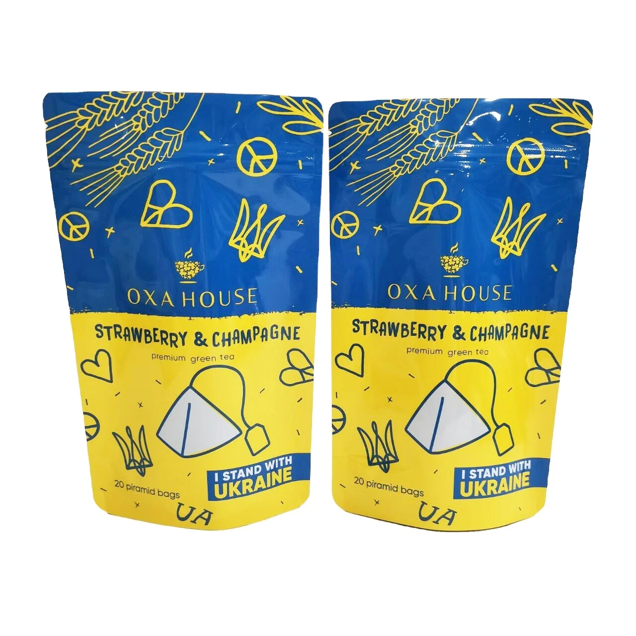 Custom Food Packaging Waterproof Biodegradable Plastic zipper pouch with logos