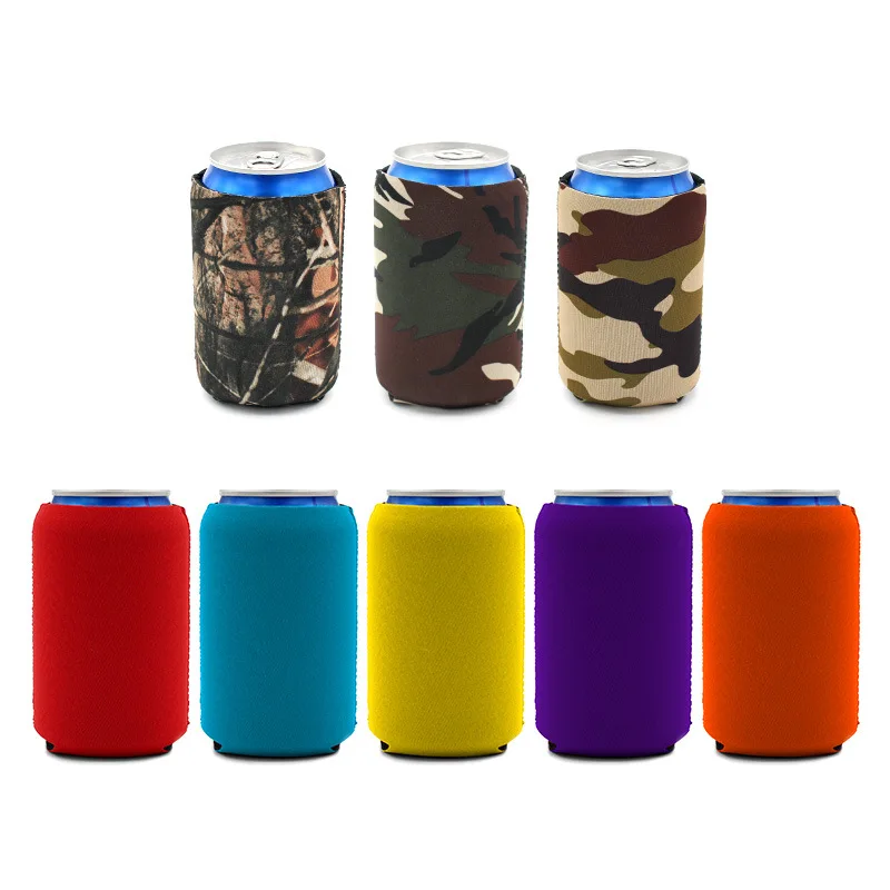 Factory Custom Logo Blank Sublimation Neoprene Drink Bottle Sleeve Stubby Coolers Holder Beer Can Cooler for Cola Insulated