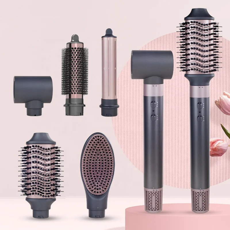2023 новый продукт 1400 Вт Профессиональная щетка с горячим воздухом высокоскоростной фен мульти 5 в 1 стайлер для волос