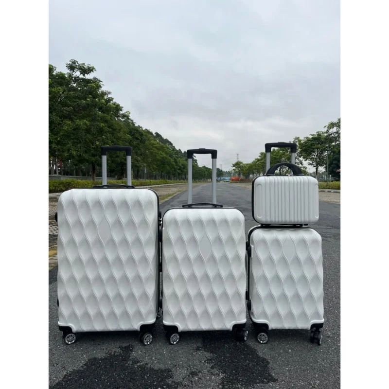 2024 Upgraded 4Pcs Sets ABS+PC Suitcases Set Light And Sturdy Hardside Trolley Case Travelling Bags Trolley Luggage
