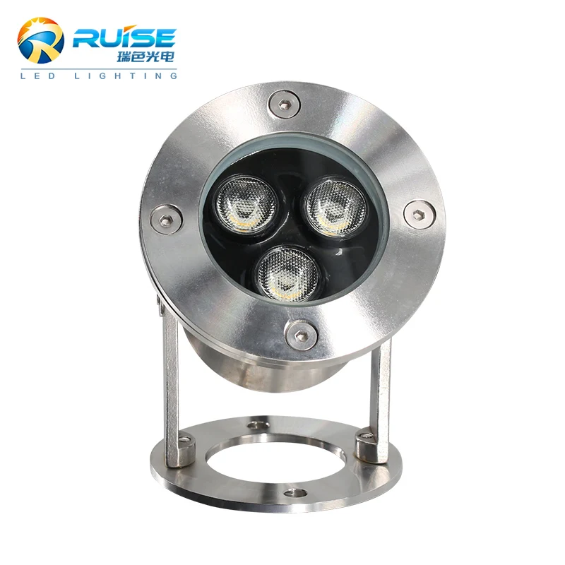 DMX Control Full Color RGB 3W LED Underwater Light