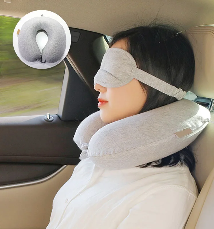 Car Neck Folded Travel Protection Pillow sponge U-shaped Portable Pillow cervical Headrest for relaxing neck reading pillow