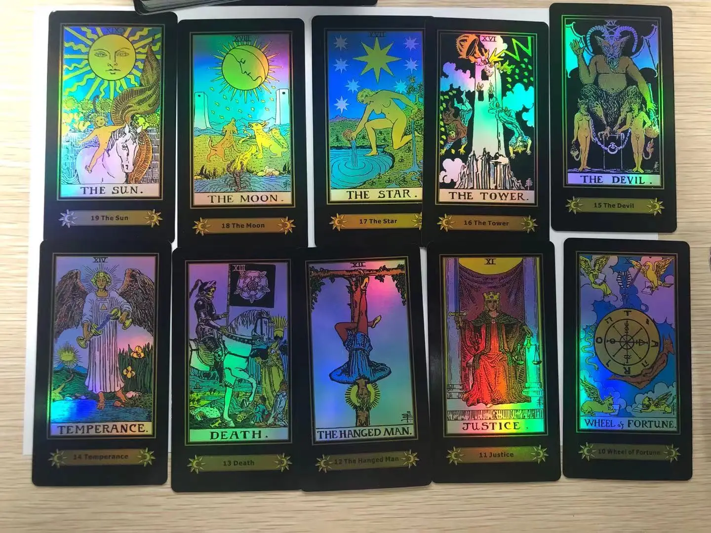 78 Таро-палуба, английская 44 часа, электронная руководство, оптовая продажа, карты ведьмы Таро, гадания, настольная игра, Карта Таро