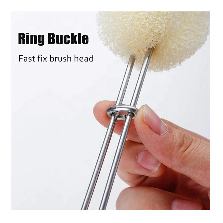 Wholesale White Black Sponge Cup Bottle Clean Brush