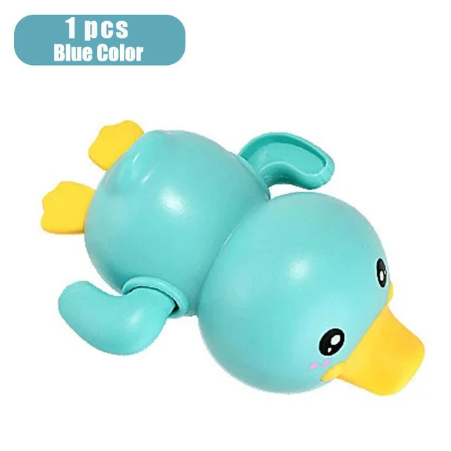 OEM Baby Bath Toys Bathing Cute Swimming Duck Whale Pool Beach Classic Chain Clockwork Water Toy For Kids Water Playing Toys