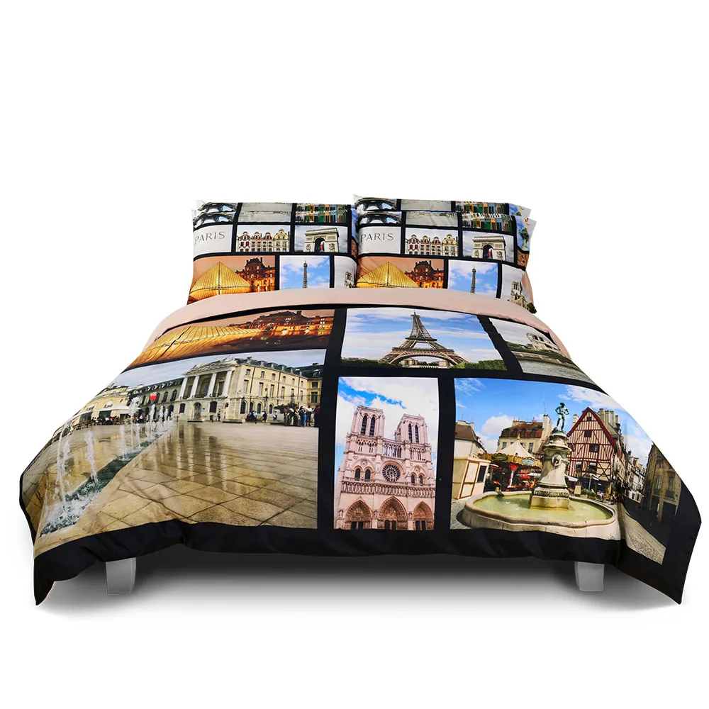 Cheap 3d Printing Polyester Bedsheet Twin Bedsheet Bed Pillow Covers Duvet Cover Set sheets for children bed