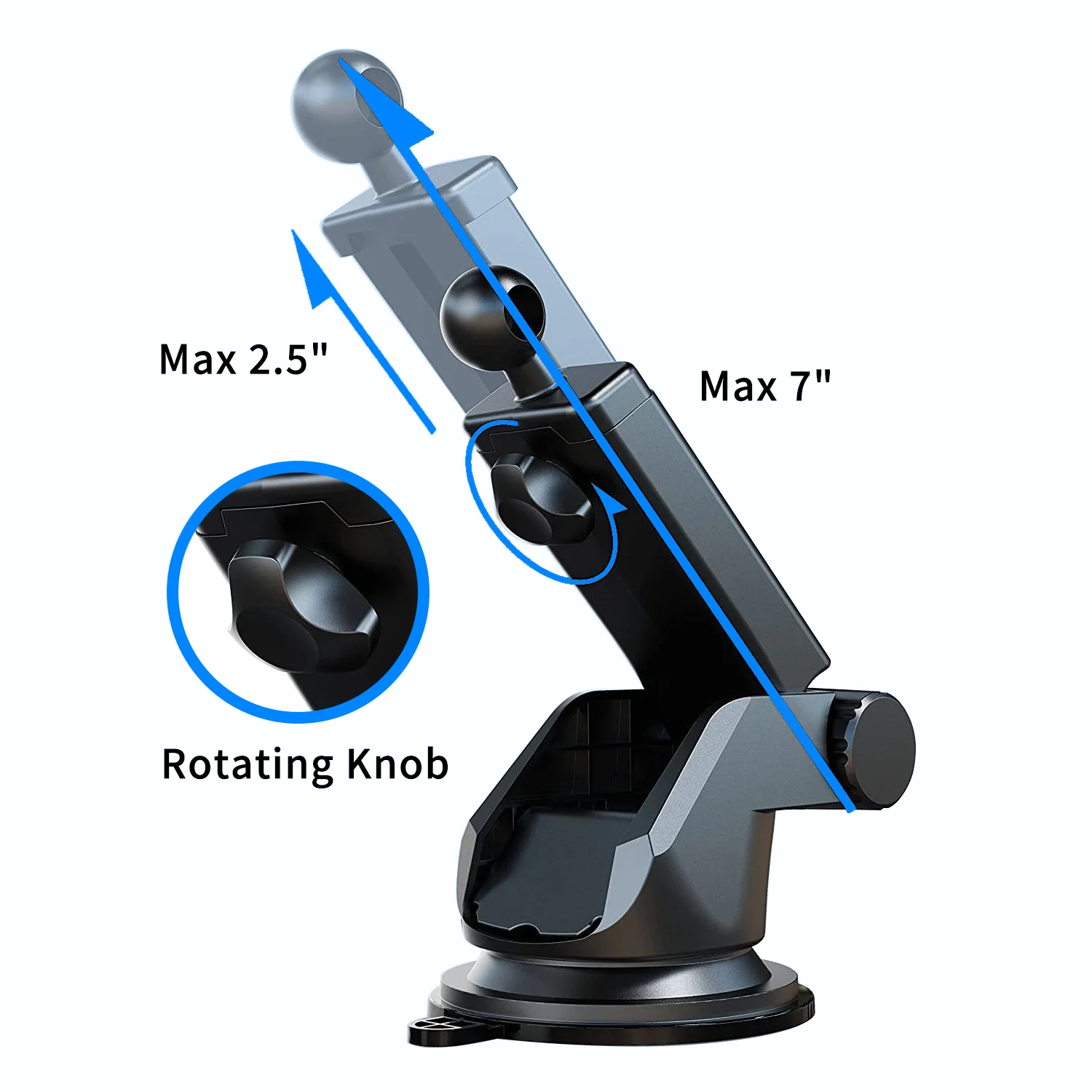 Rotatable Car DVR Holder Long Arm Telescopic Bracket GPS Navigation Dashboard Mount for Rearview Mirror Camera Car Accessories