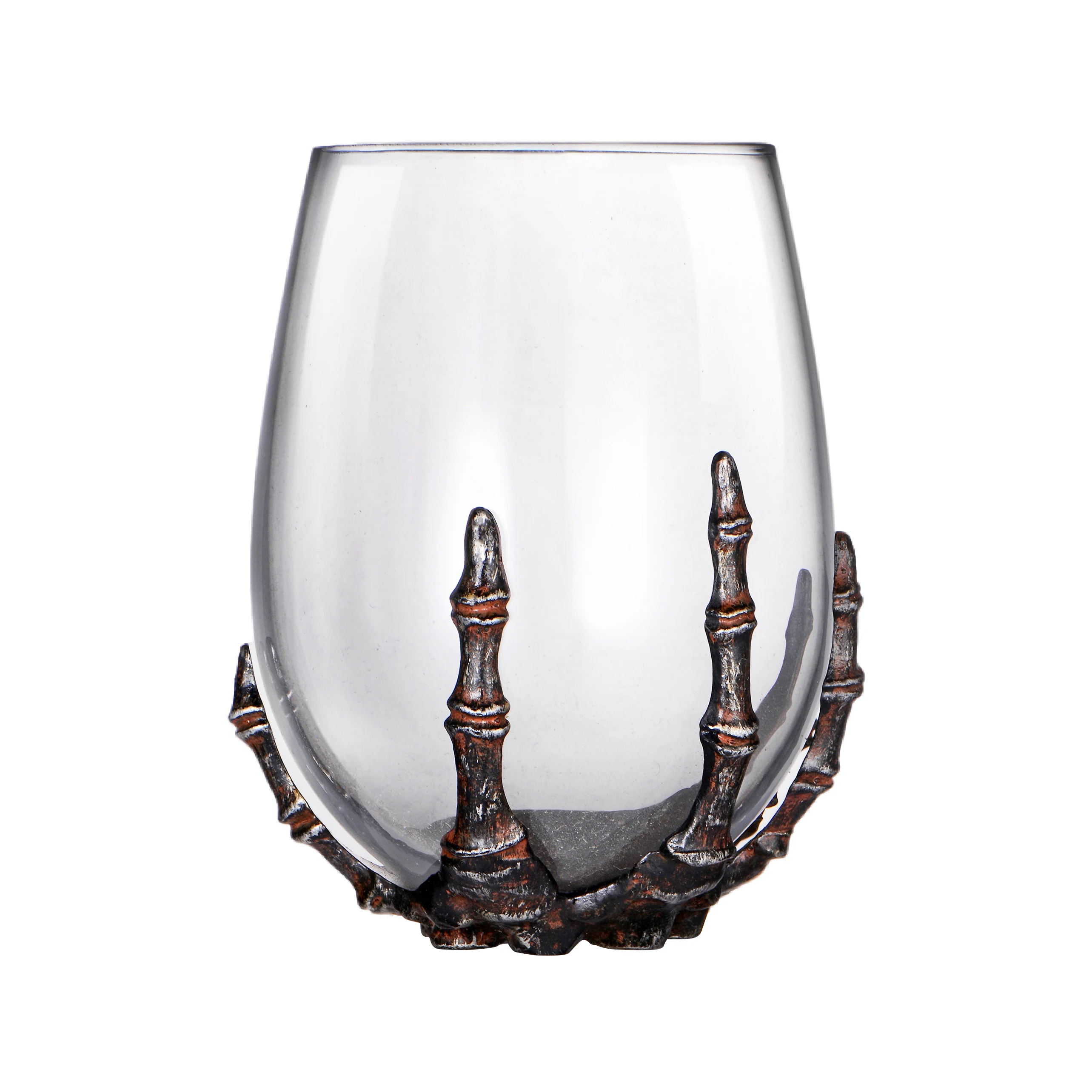 Бесступенчатый винный бокал со скелетом для украшения дома бара отеля стеклянная посуда