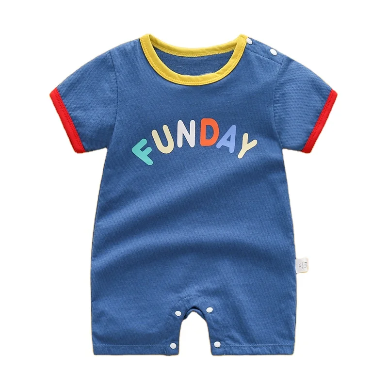 OEM Ins Long Sleeve One Piece Cotton Baby Romper cartoon printed Baby Romper