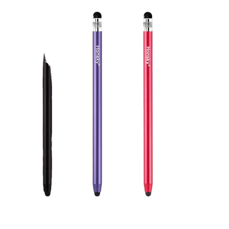 3 Packs Universal Pencil-like Metal Capacitive Stylus Pens for Touch Screen with iPad and more