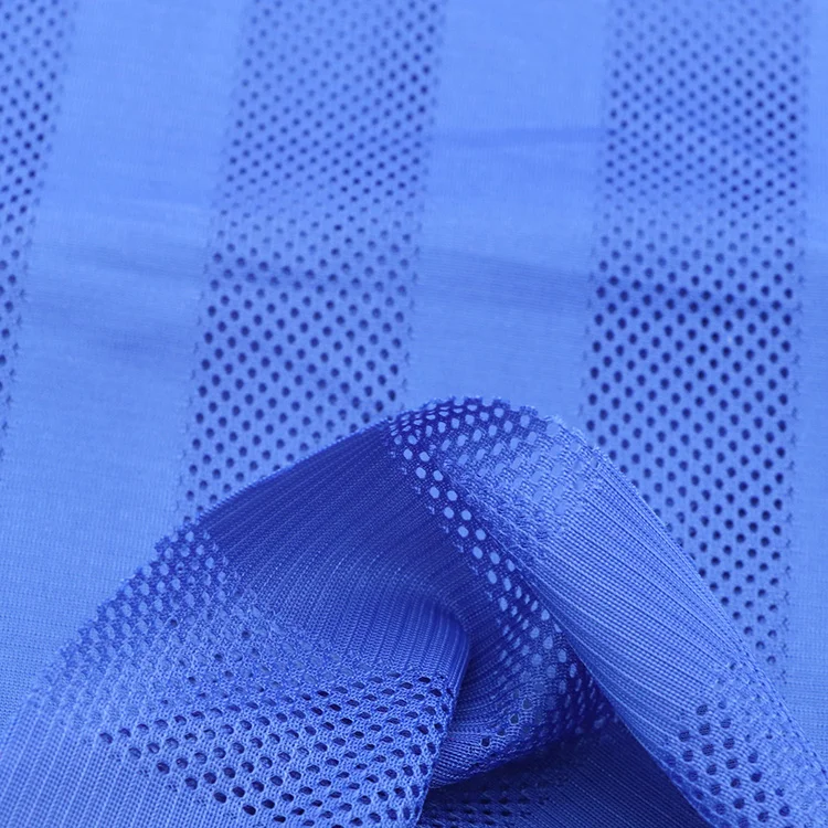 Dry fit 140gsm sublimation polyester basketball jersey knitted mesh sports cycling wear fabric for garments