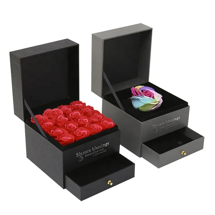 luxury design jewelry gift small wooden gift box