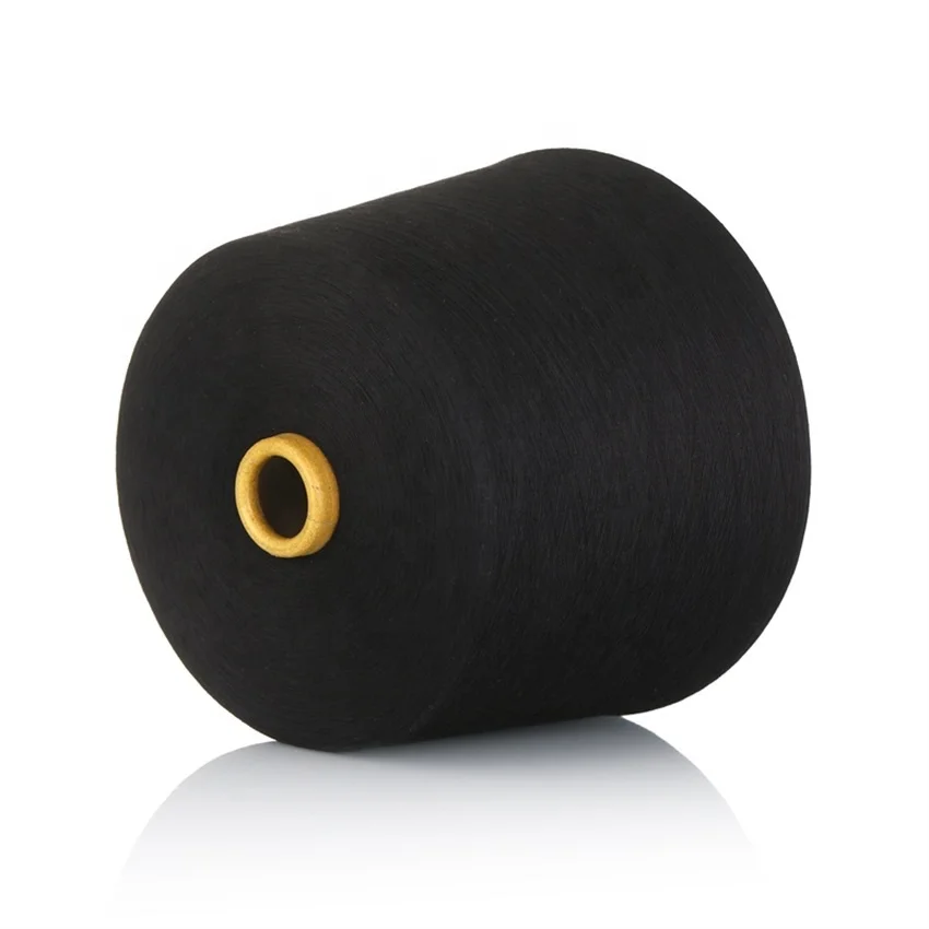 Wholesale TR Recycled Polyester Viscose Blended Yarn For Knitting And Weaving High Tenacity Textile Spun Yarn For Knitting Socks