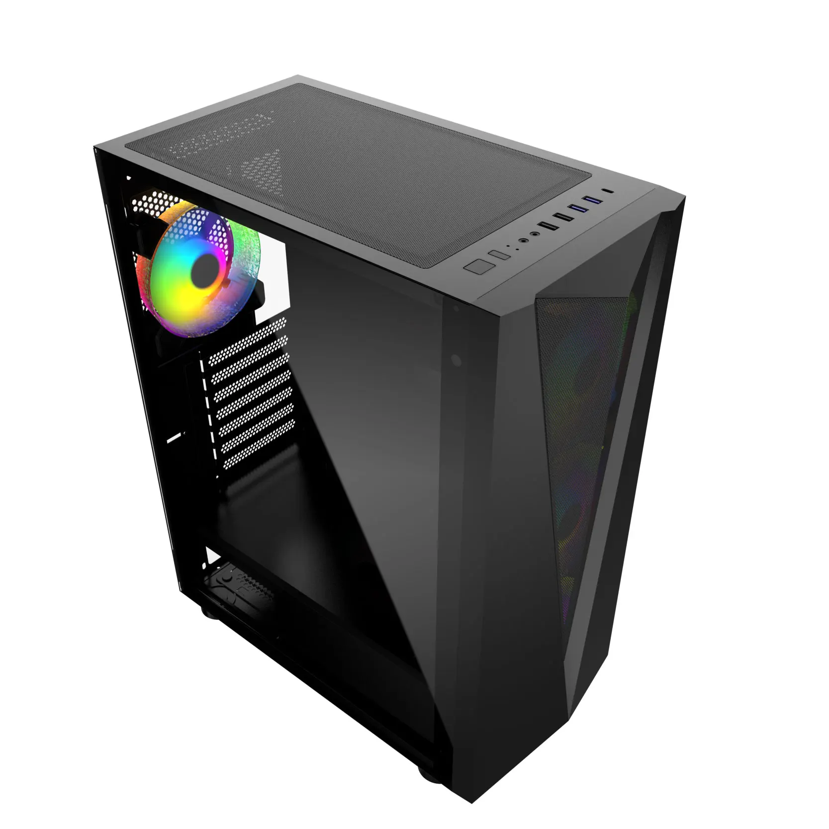 Hot Selling Computer Case For Gaming ATX Full Tower PC Case Tempered Glass Gaming PC Case